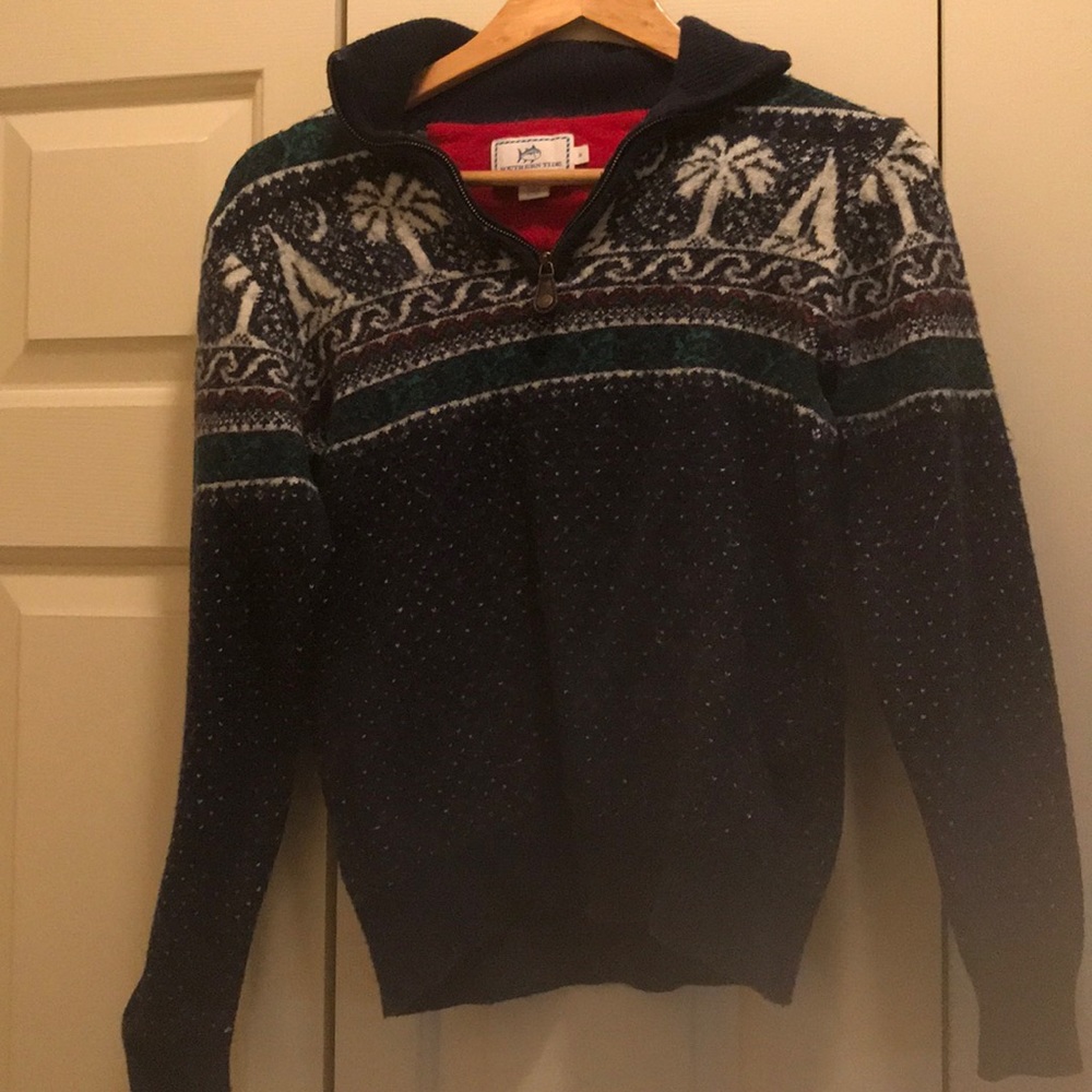 Southern Tide Men’s Quarter-Zip Sweater (small)